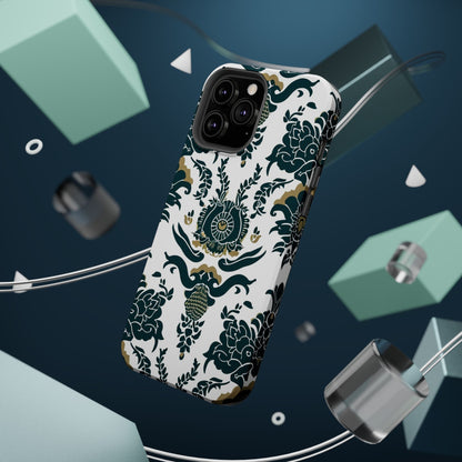 Floral Damask Magnetic Impact - Resistant Phone Case - DIGITAL X