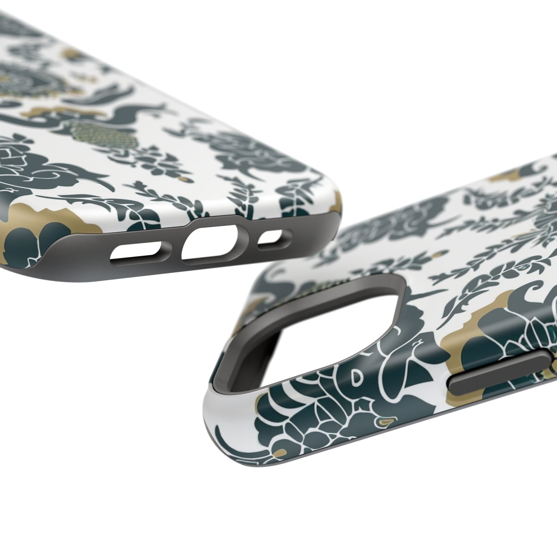 Floral Damask Magnetic Impact - Resistant Phone Case - DIGITAL X