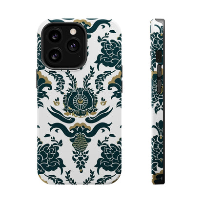 Floral Damask Magnetic Impact - Resistant Phone Case - DIGITAL X