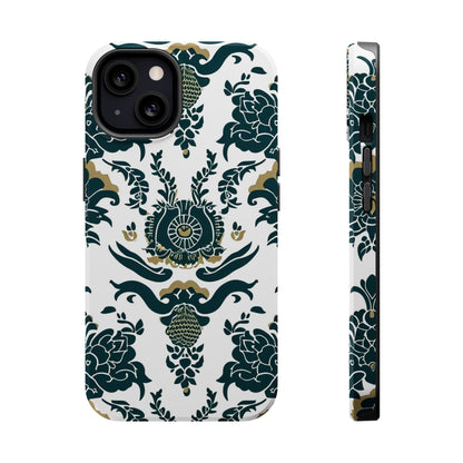 Floral Damask Magnetic Impact - Resistant Phone Case - DIGITAL X