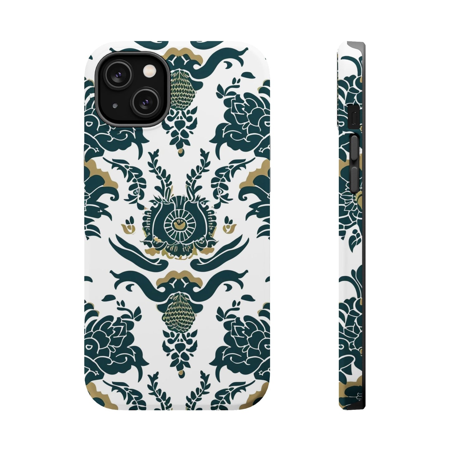 Floral Damask Magnetic Impact - Resistant Phone Case - DIGITAL X