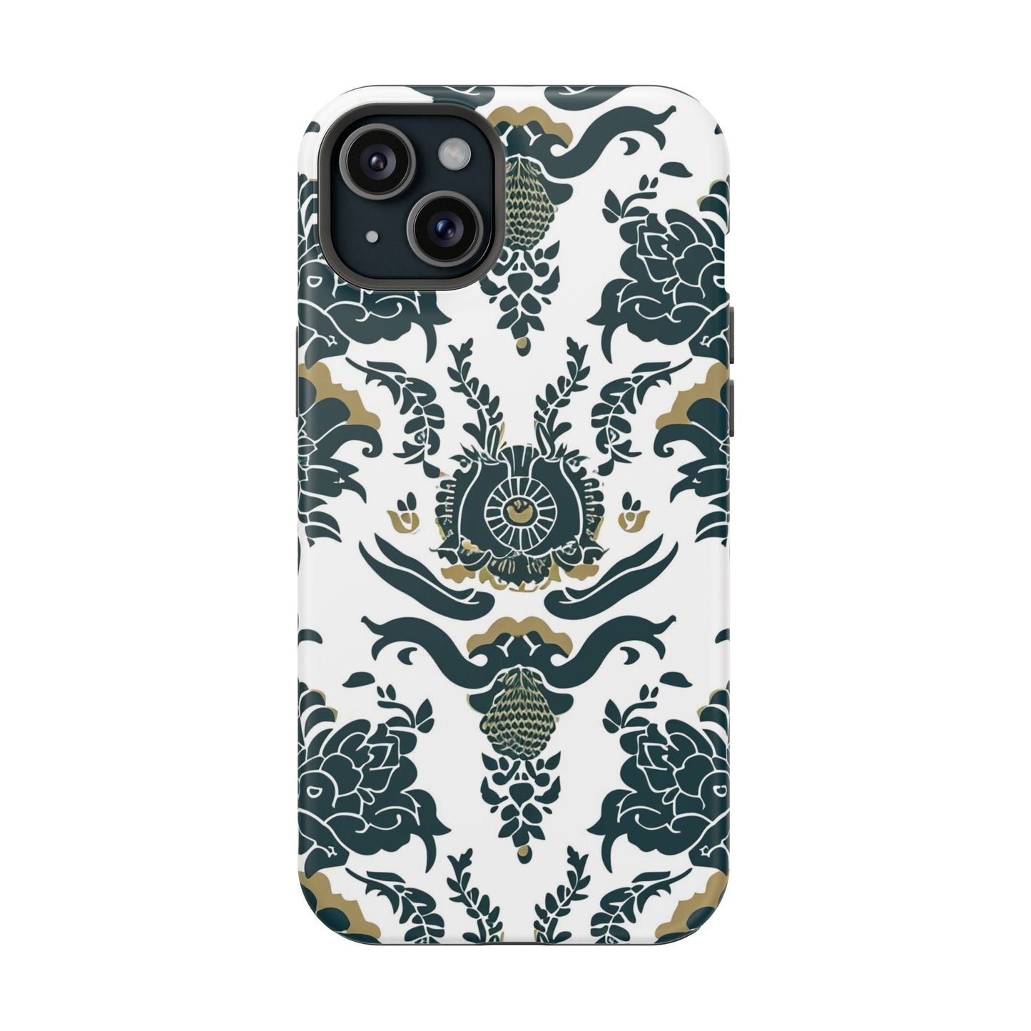 Floral Damask Magnetic Impact - Resistant Phone Case - DIGITAL X