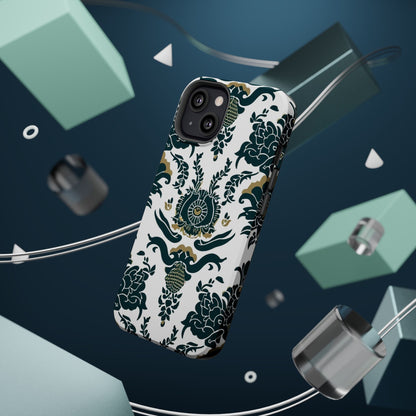 Floral Damask Magnetic Impact - Resistant Phone Case - DIGITAL X