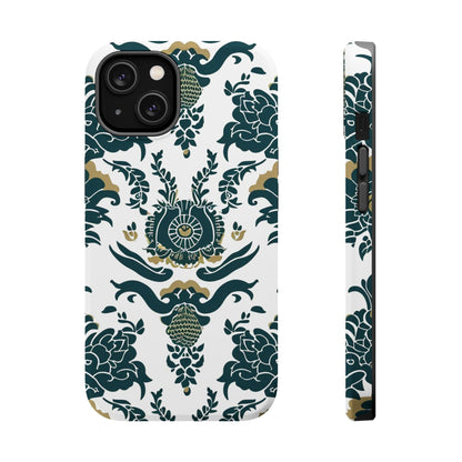 Floral Damask Magnetic Impact - Resistant Phone Case - DIGITAL X