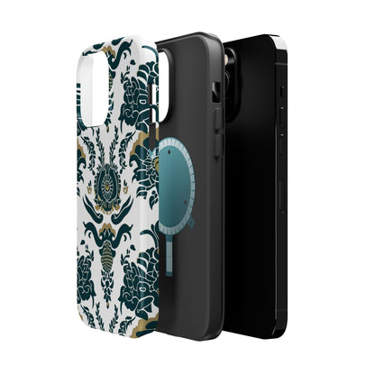 Floral Damask Magnetic Impact - Resistant Phone Case - DIGITAL X