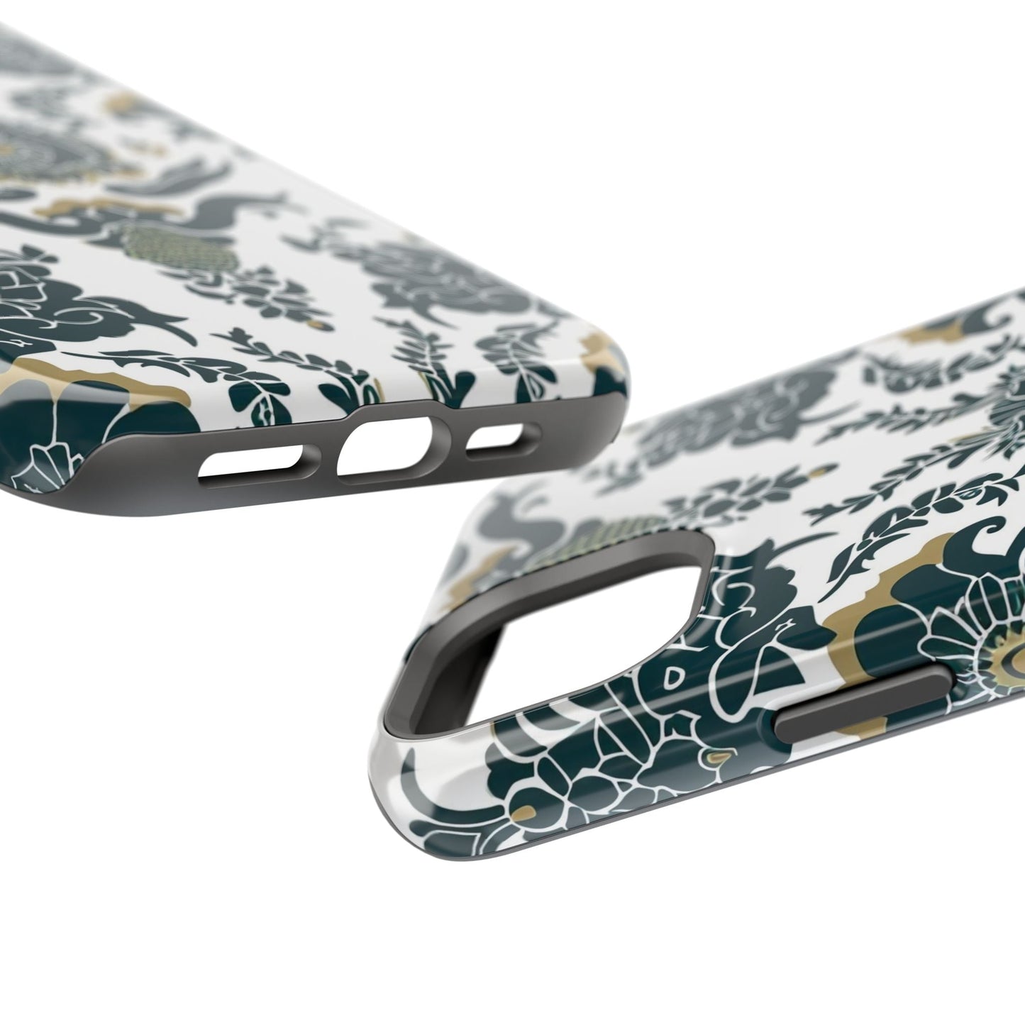 Floral Damask Magnetic Impact - Resistant Phone Case - DIGITAL X