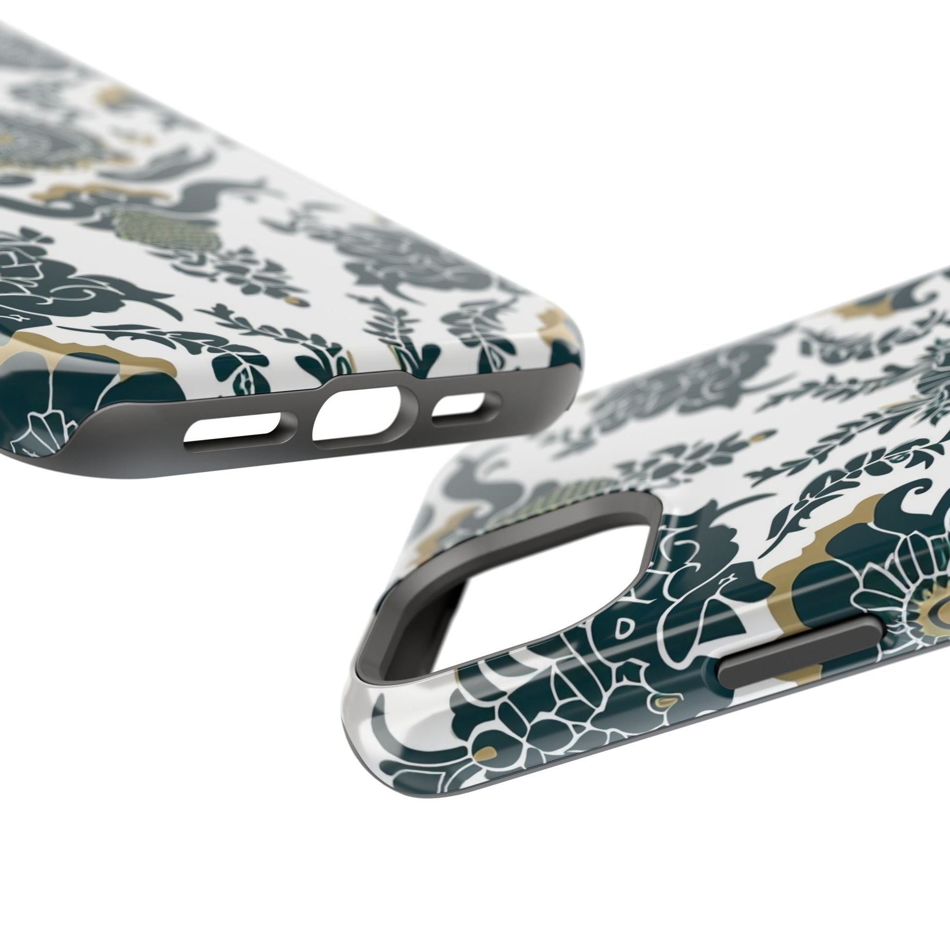 Floral Damask Magnetic Impact - Resistant Phone Case - DIGITAL X