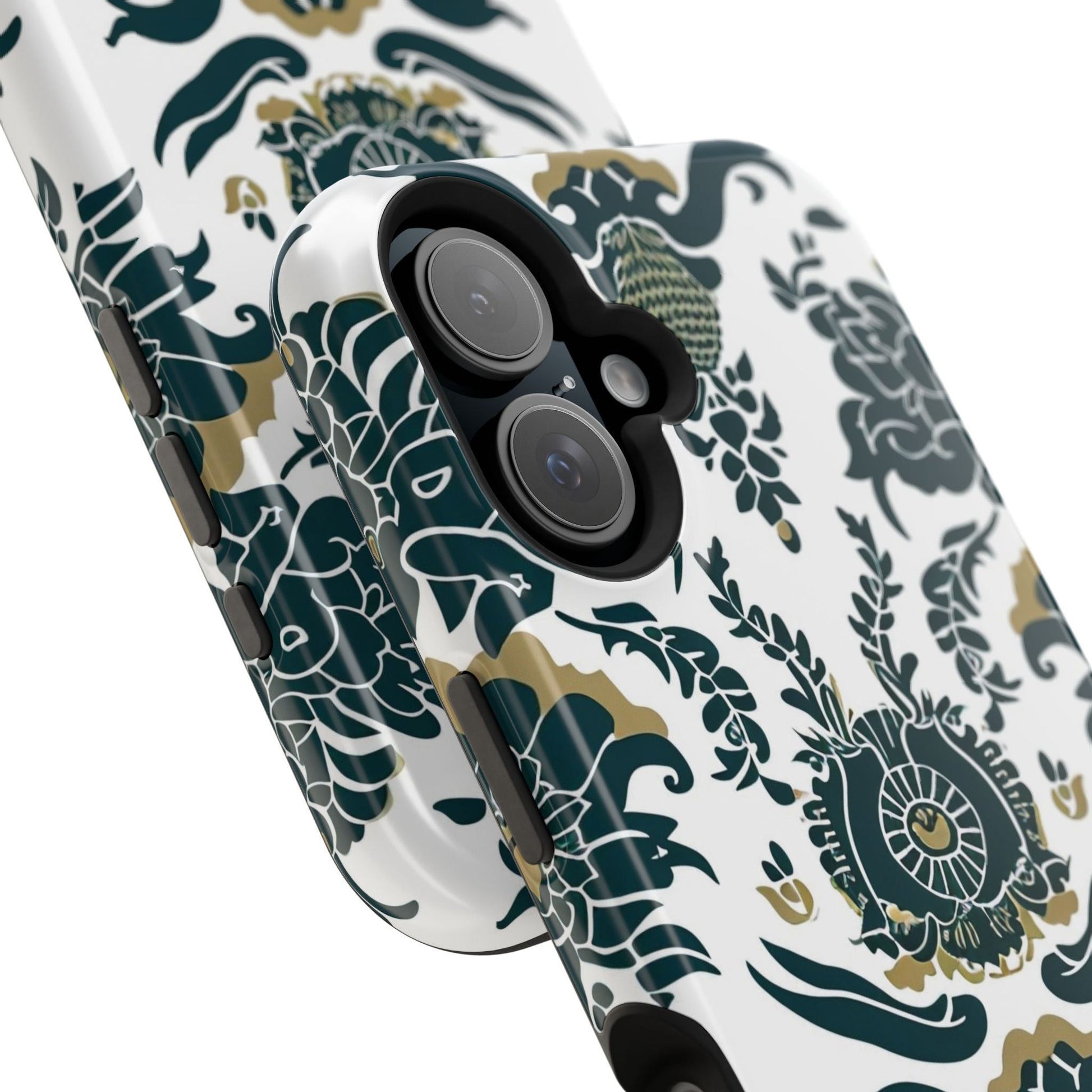 Floral Damask Magnetic Impact - Resistant Phone Case - DIGITAL X