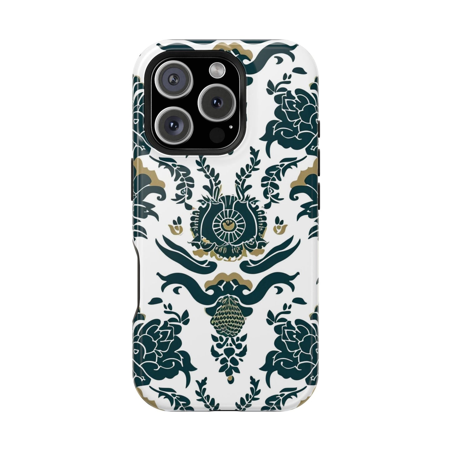 Floral Damask Magnetic Impact - Resistant Phone Case - DIGITAL X