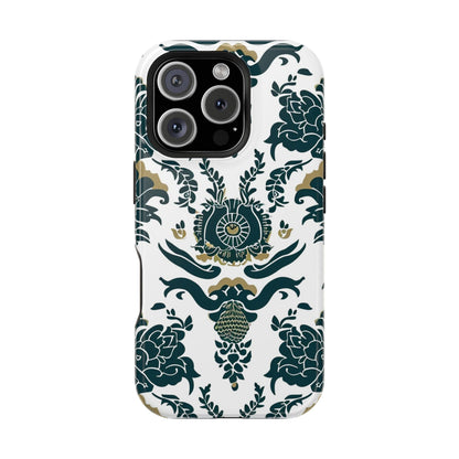 Floral Damask Magnetic Impact - Resistant Phone Case - DIGITAL X