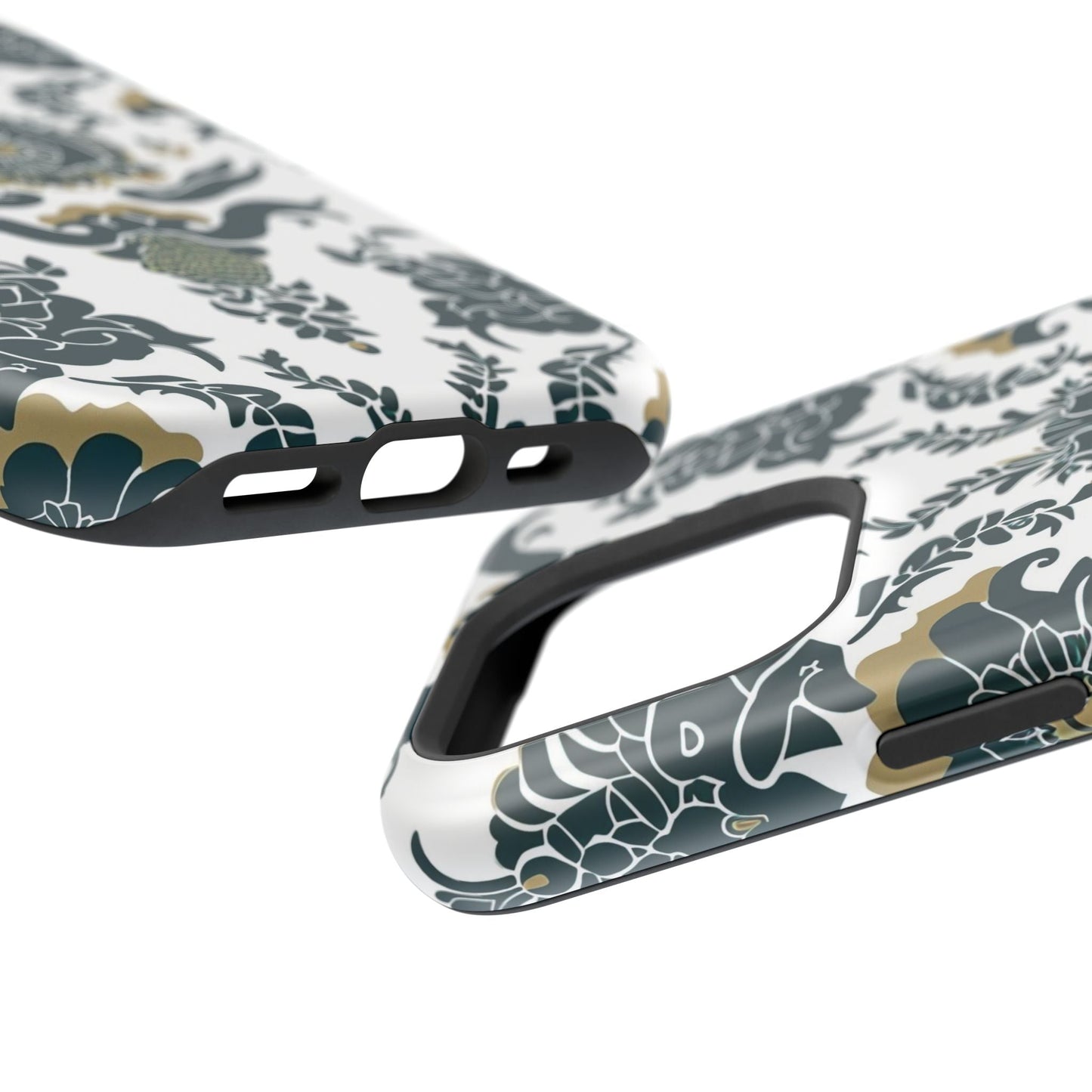 Floral Damask Magnetic Impact - Resistant Phone Case - DIGITAL X