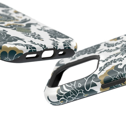 Floral Damask Magnetic Impact - Resistant Phone Case - DIGITAL X