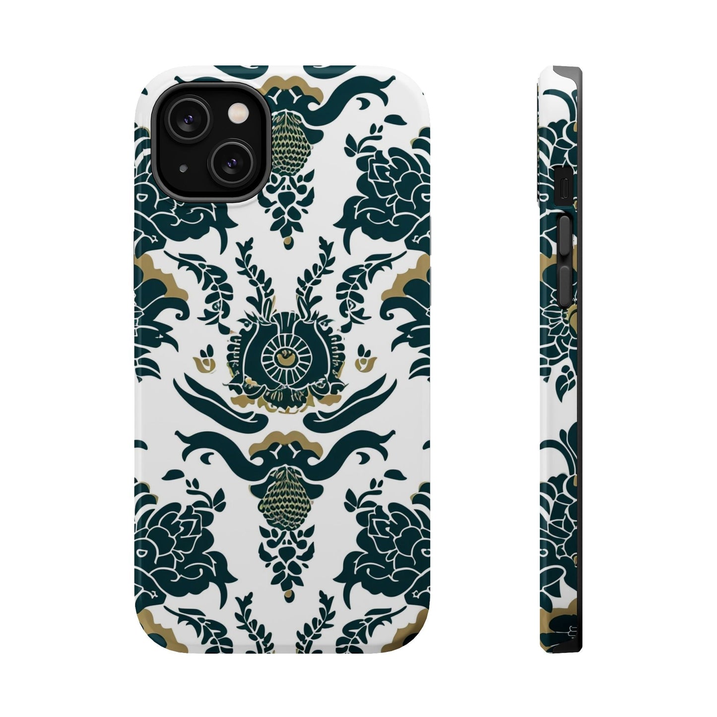 Floral Damask Magnetic Impact - Resistant Phone Case - DIGITAL X