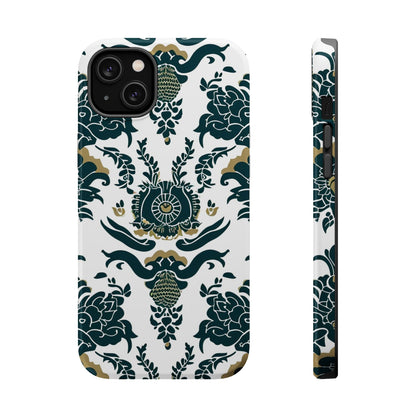 Floral Damask Magnetic Impact - Resistant Phone Case - DIGITAL X