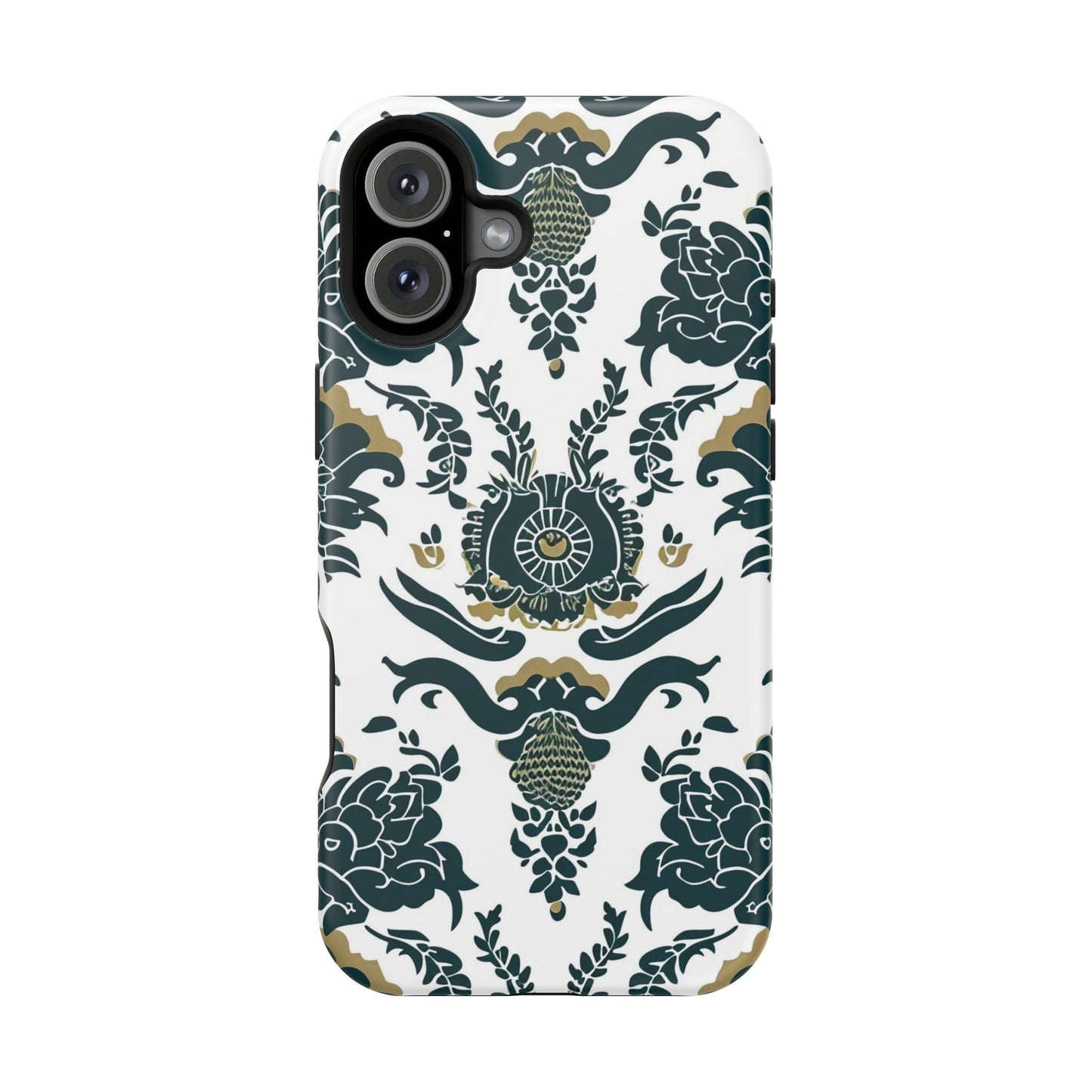 Floral Damask Magnetic Impact - Resistant Phone Case - DIGITAL X