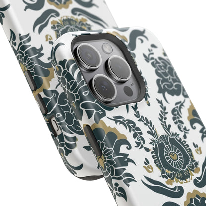 Floral Damask Magnetic Impact - Resistant Phone Case - DIGITAL X