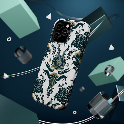 Floral Damask Magnetic Impact - Resistant Phone Case - DIGITAL X