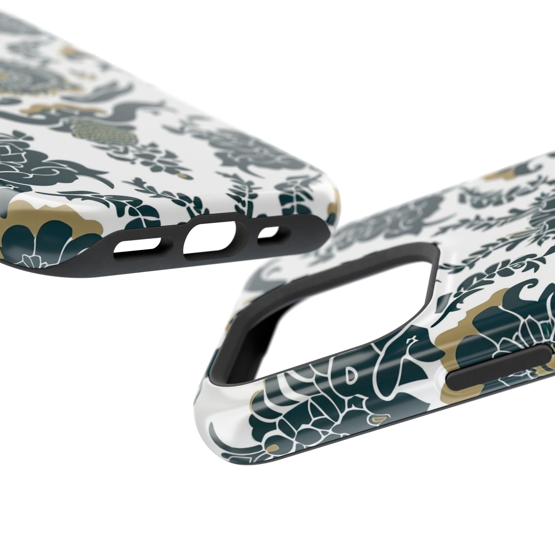 Floral Damask Magnetic Impact - Resistant Phone Case - DIGITAL X