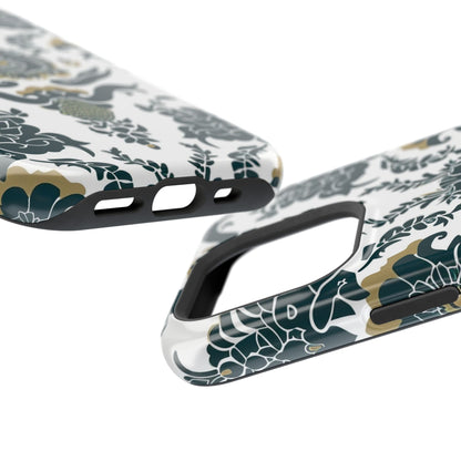 Floral Damask Magnetic Impact - Resistant Phone Case - DIGITAL X