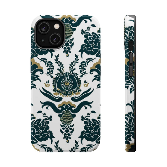 Floral Damask Magnetic Impact - Resistant Phone Case - DIGITAL X