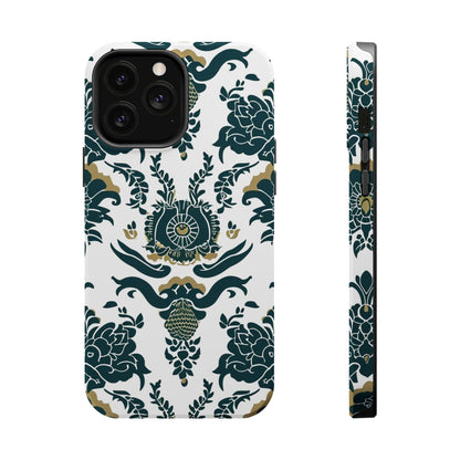 Floral Damask Magnetic Impact - Resistant Phone Case - DIGITAL X