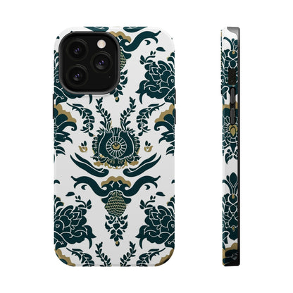 Floral Damask Magnetic Impact - Resistant Phone Case - DIGITAL X
