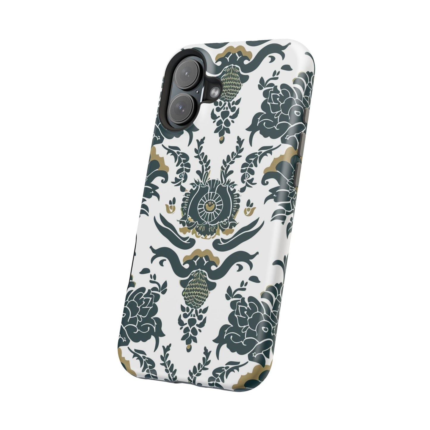 Floral Damask Magnetic Impact - Resistant Phone Case - DIGITAL X