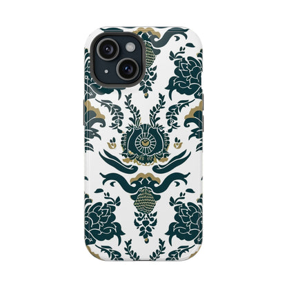 Floral Damask Magnetic Impact - Resistant Phone Case - DIGITAL X