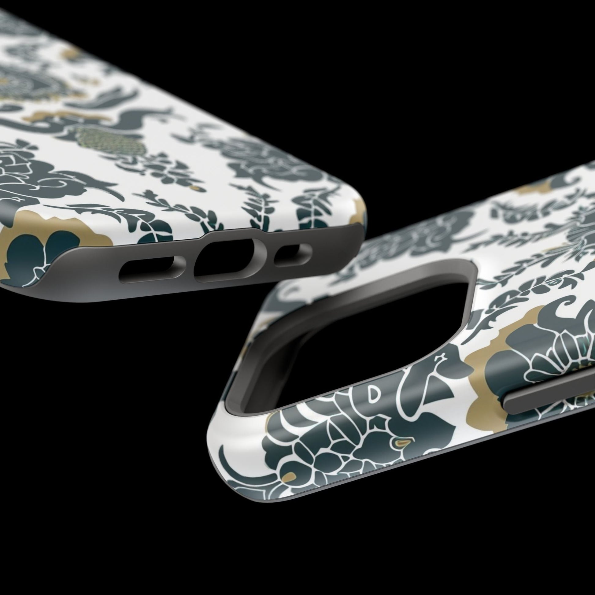 Floral Damask Magnetic Impact - Resistant Phone Case - DIGITAL X