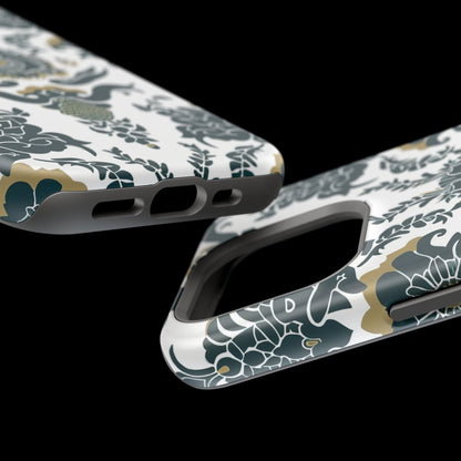 Floral Damask Magnetic Impact - Resistant Phone Case - DIGITAL X