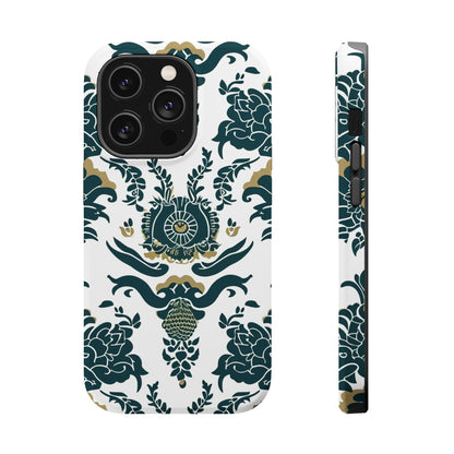 Floral Damask Magnetic Impact - Resistant Phone Case - DIGITAL X