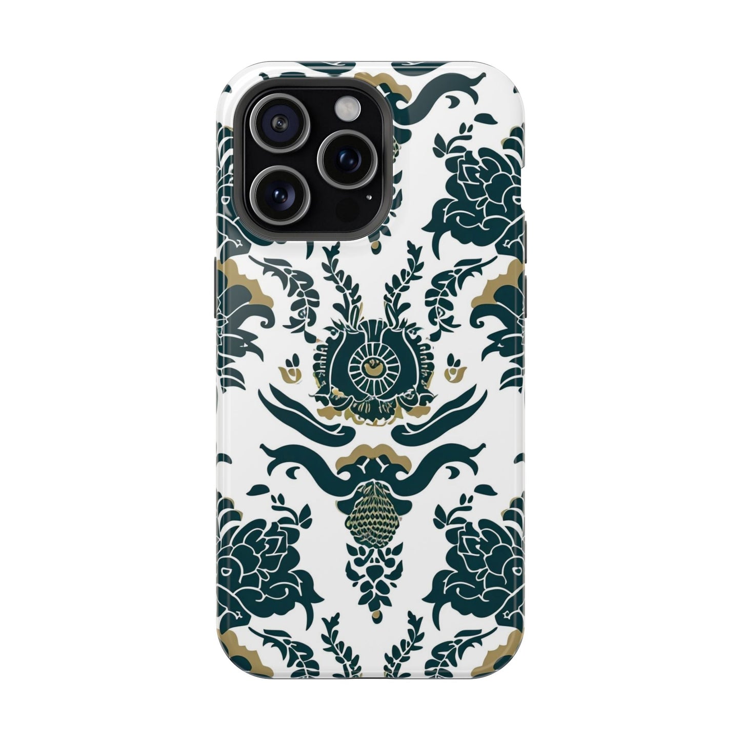 Floral Damask Magnetic Impact - Resistant Phone Case - DIGITAL X