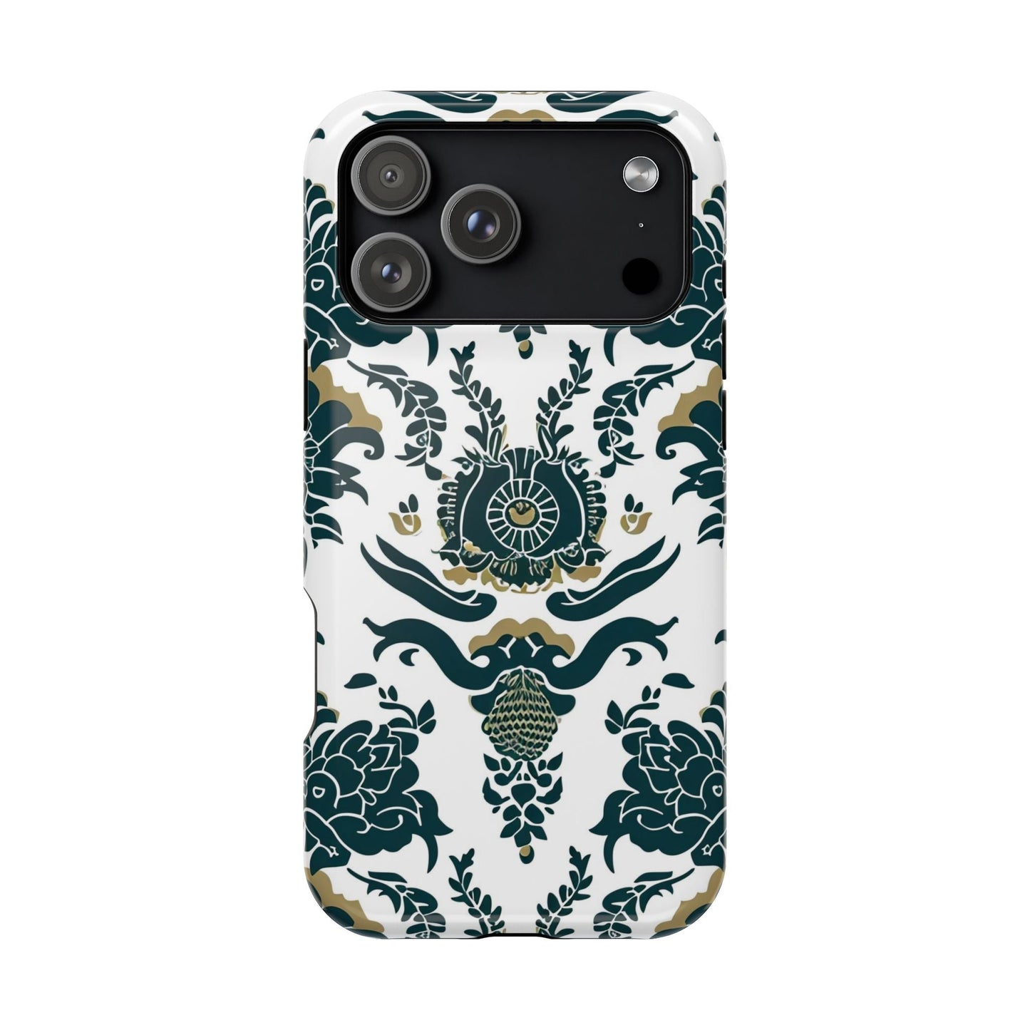 Floral Damask Magnetic Impact - Resistant Phone Case - DIGITAL X