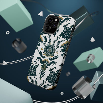 Floral Damask Magnetic Impact - Resistant Phone Case - DIGITAL X