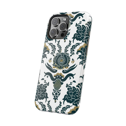 Floral Damask Magnetic Impact - Resistant Phone Case - DIGITAL X