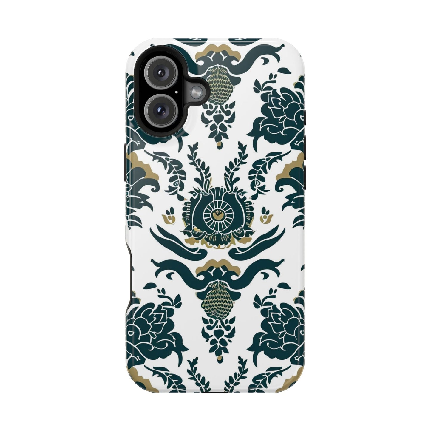 Floral Damask Magnetic Impact - Resistant Phone Case - DIGITAL X
