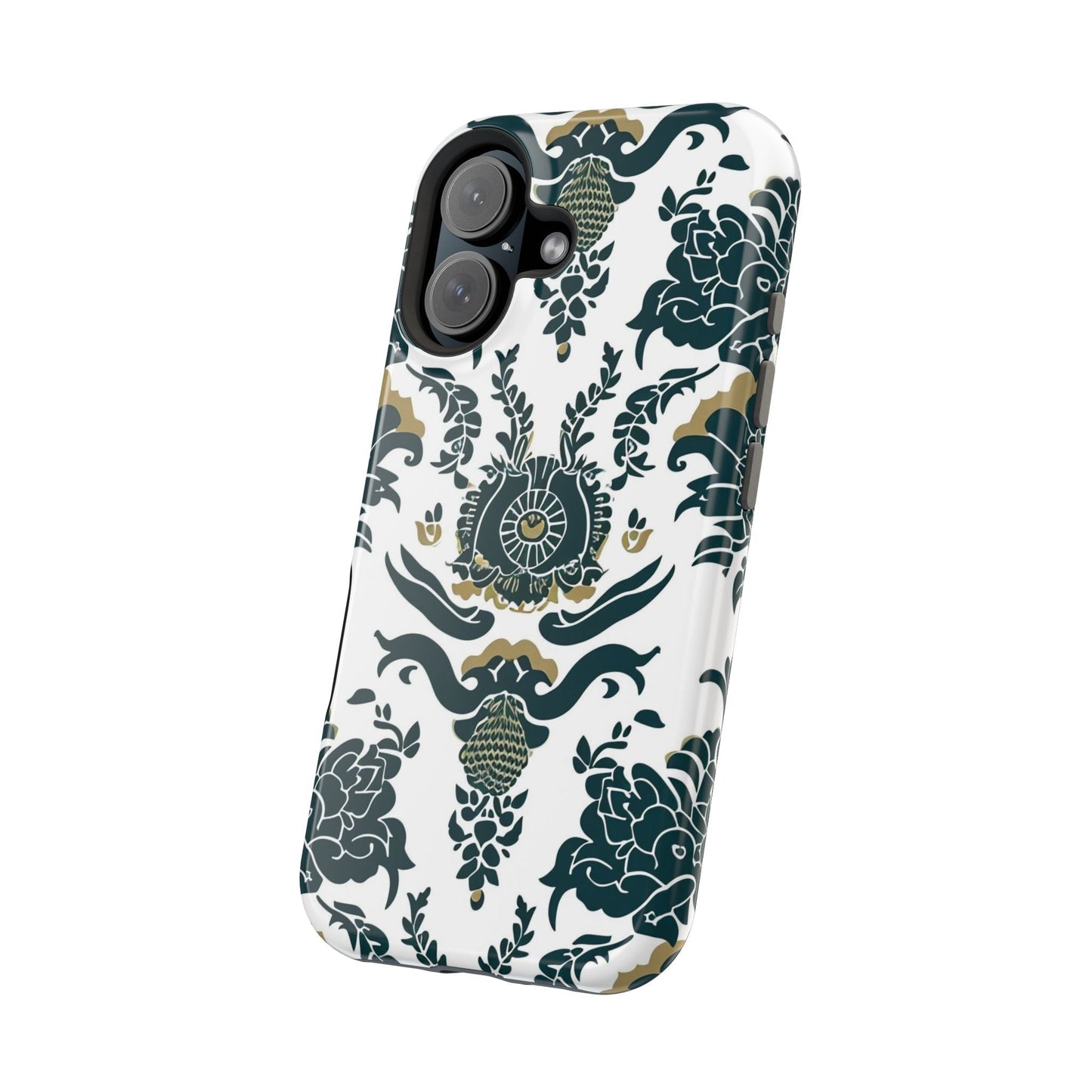 Floral Damask Magnetic Impact - Resistant Phone Case - DIGITAL X