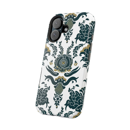 Floral Damask Magnetic Impact - Resistant Phone Case - DIGITAL X