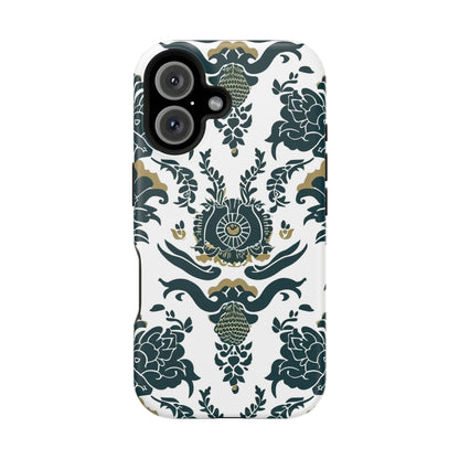 Floral Damask Magnetic Impact - Resistant Phone Case - DIGITAL X
