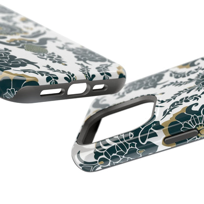 Floral Damask Magnetic Impact - Resistant Phone Case - DIGITAL X