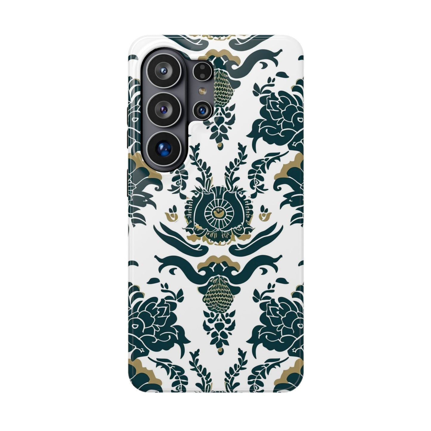 Floral Damask Magnetic Impact - Resistant Phone Case - DIGITAL X