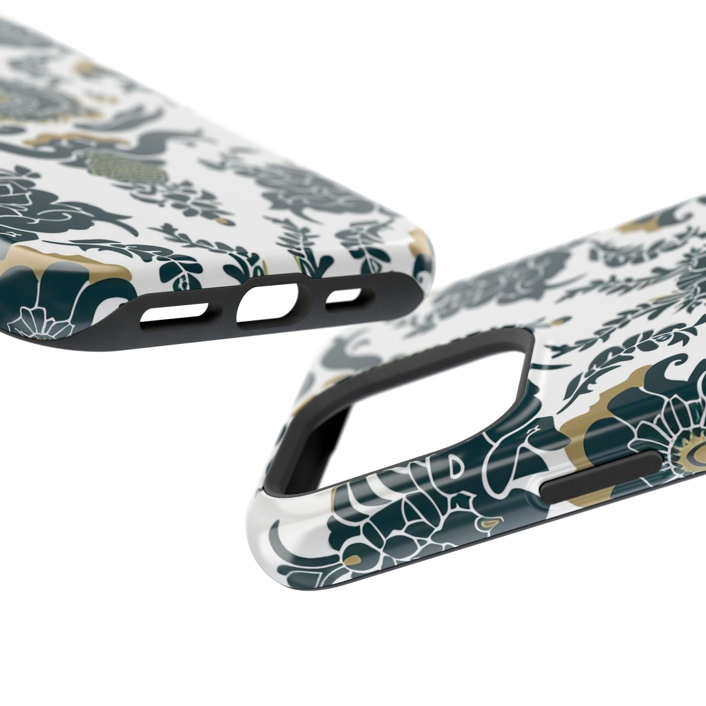 Floral Damask Magnetic Impact - Resistant Phone Case - DIGITAL X