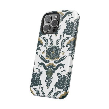 Floral Damask Magnetic Impact - Resistant Phone Case - DIGITAL X