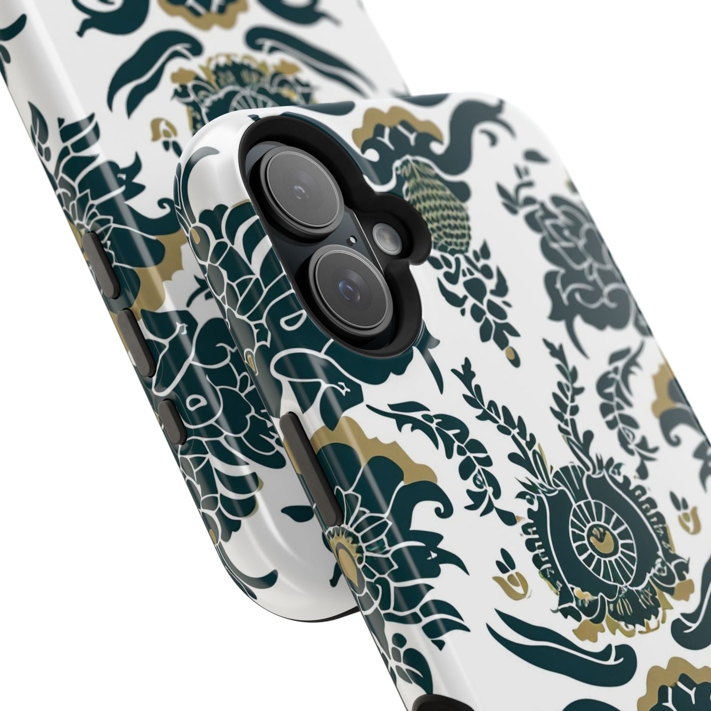 Floral Damask Magnetic Impact - Resistant Phone Case - DIGITAL X