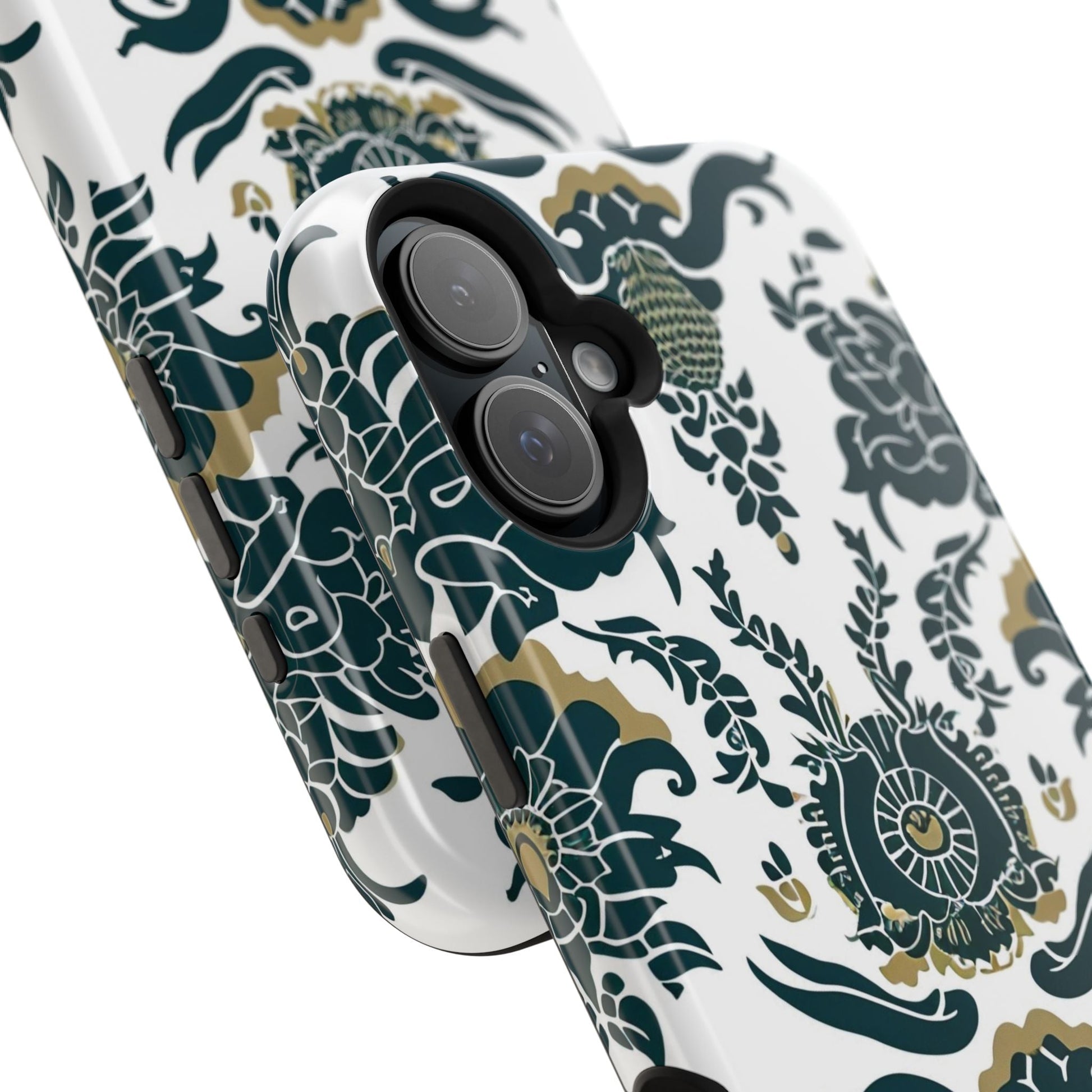 Floral Damask Magnetic Impact - Resistant Phone Case - DIGITAL X