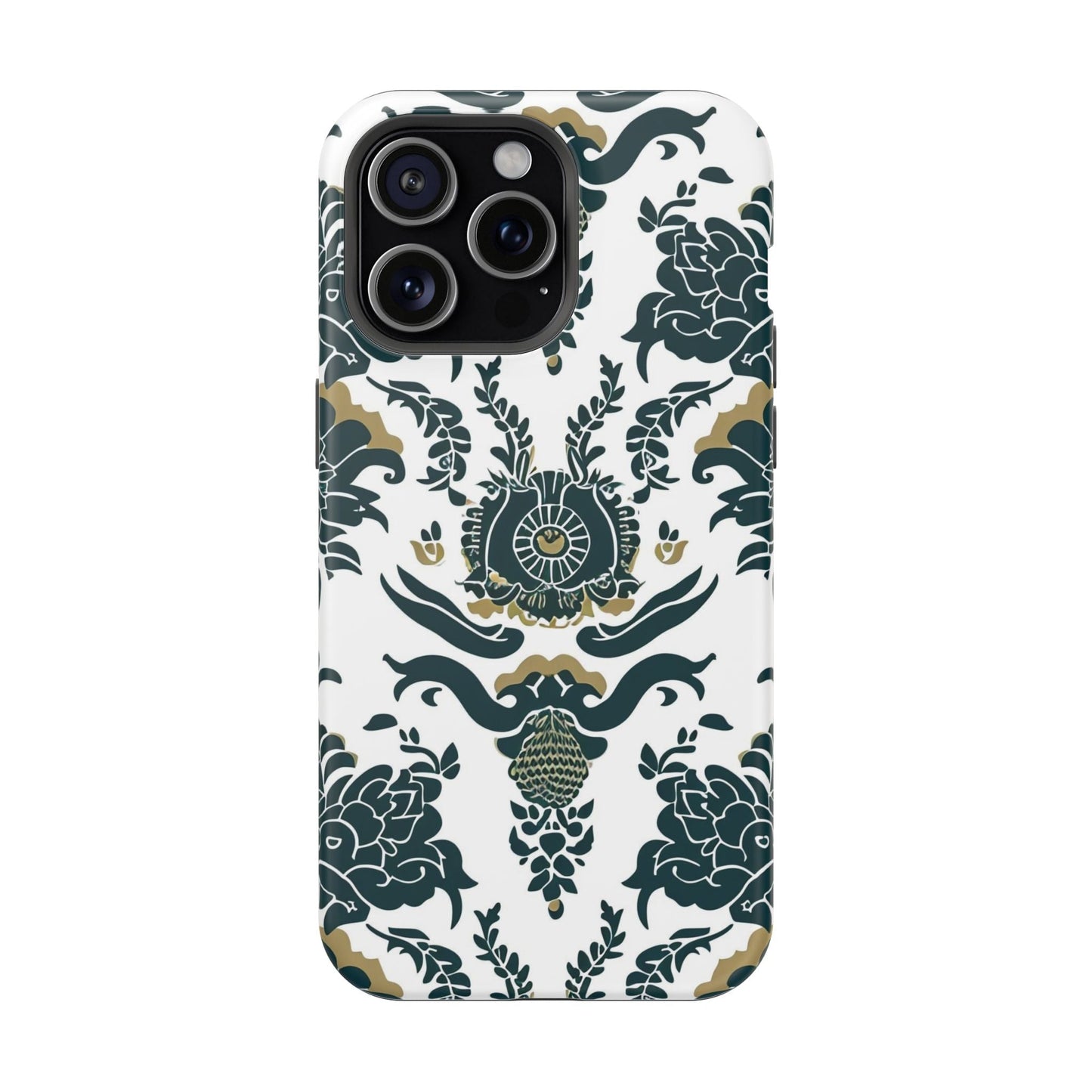 Floral Damask Magnetic Impact - Resistant Phone Case - DIGITAL X