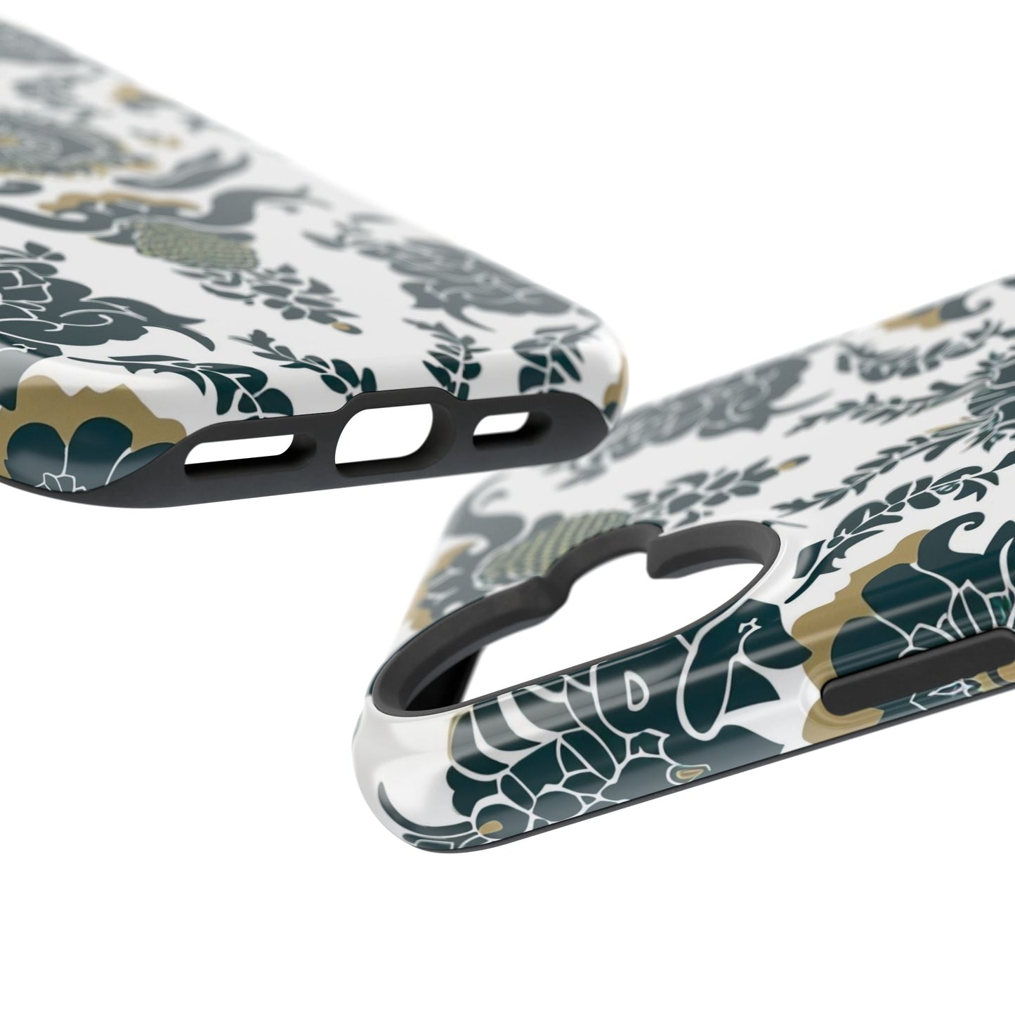 Floral Damask Magnetic Impact - Resistant Phone Case - DIGITAL X