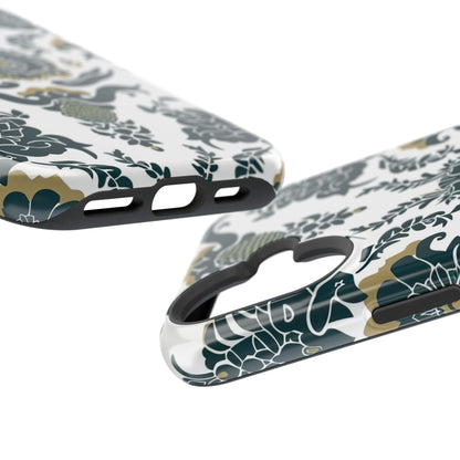 Floral Damask Magnetic Impact - Resistant Phone Case - DIGITAL X