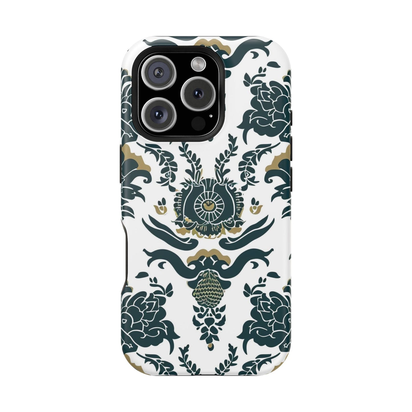 Floral Damask Magnetic Impact - Resistant Phone Case - DIGITAL X