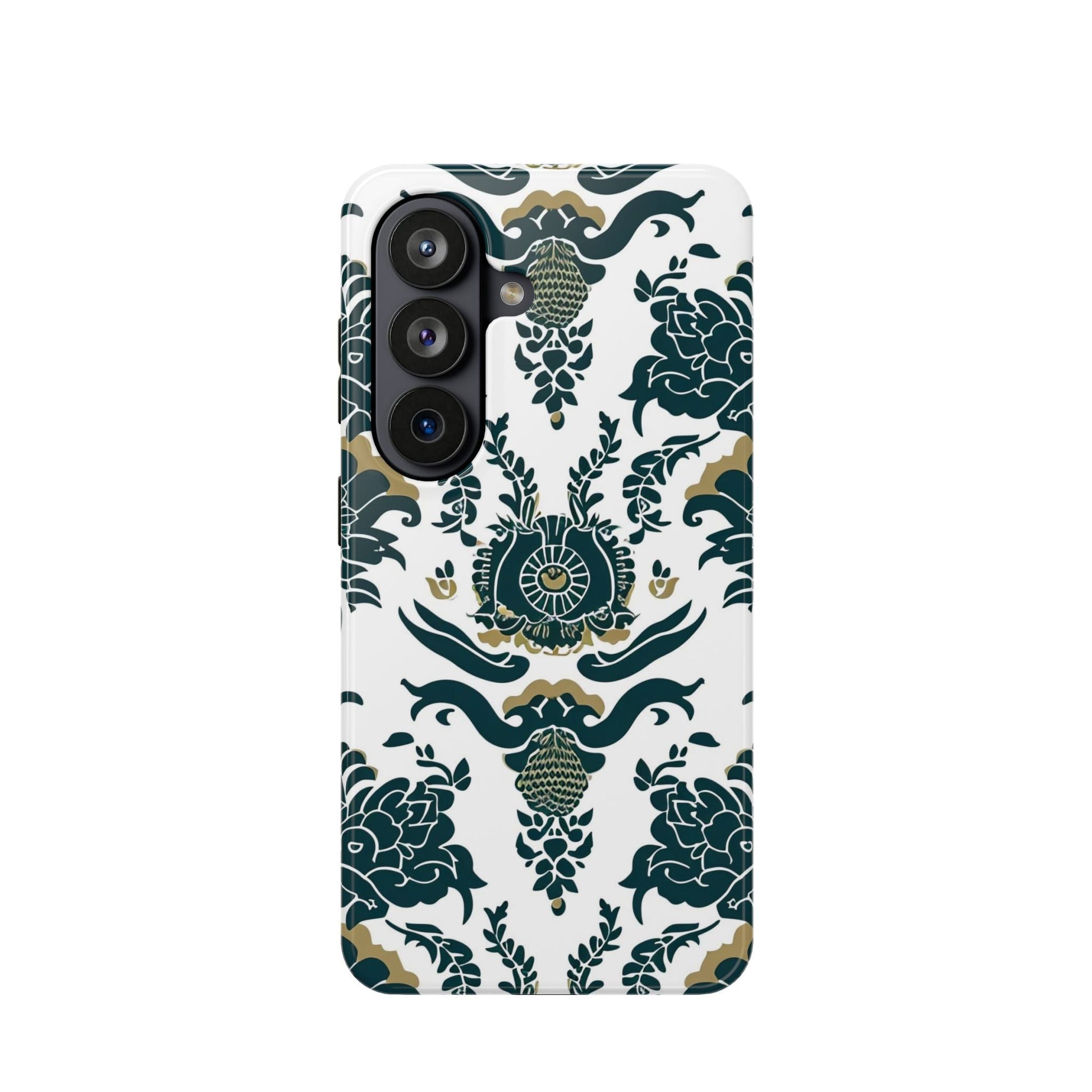 Floral Damask Magnetic Impact - Resistant Phone Case - DIGITAL X